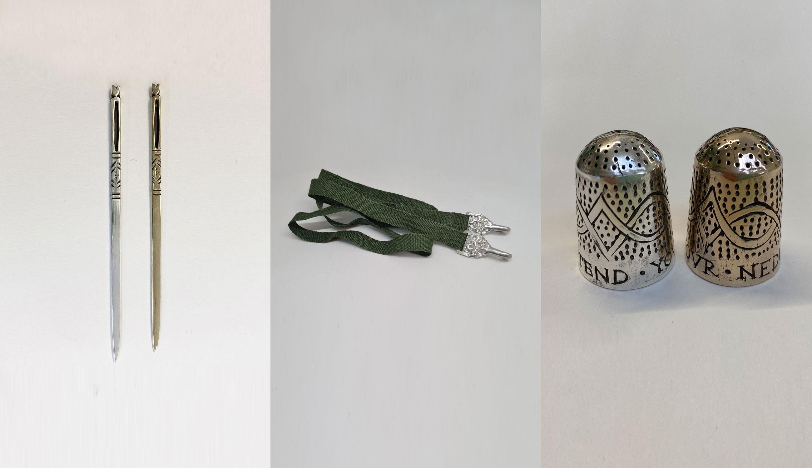Bodkins Thimbles and Dress Hooks