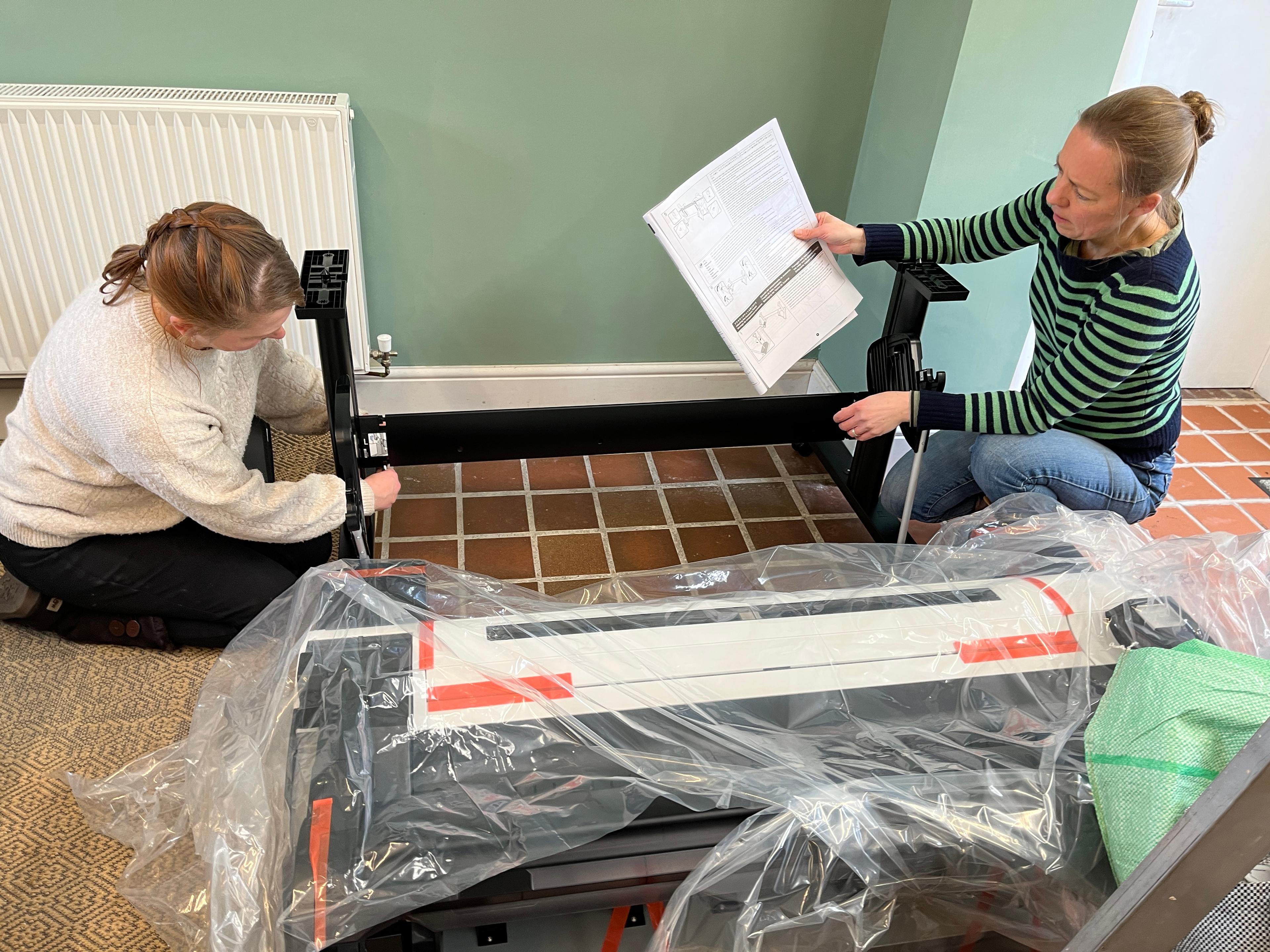 Printing the patterns needed more studio space and technical know-how to accommodate the new toy
