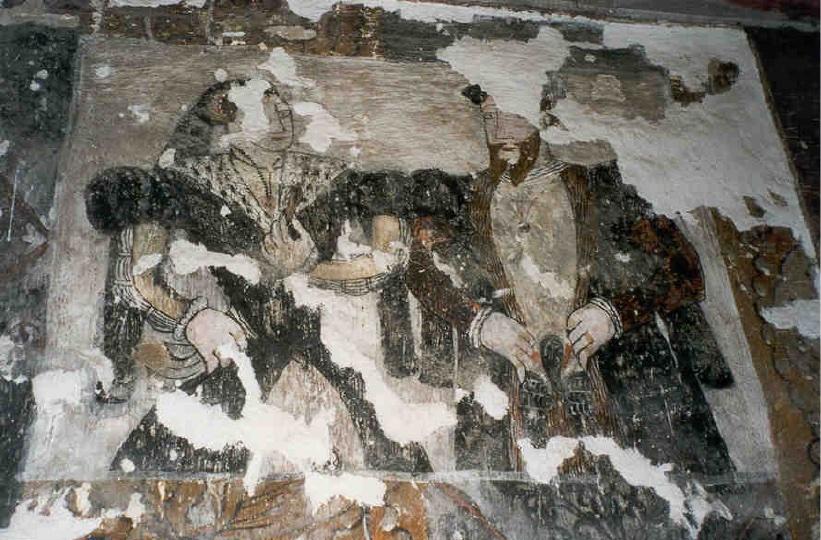Jane (née Hanmer) and Ellis ap Richards depicted at their home, Althrey Hall, Flintshire