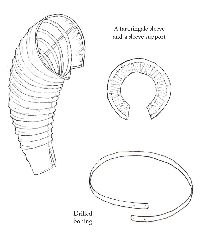 Farthingale sleeve drawings