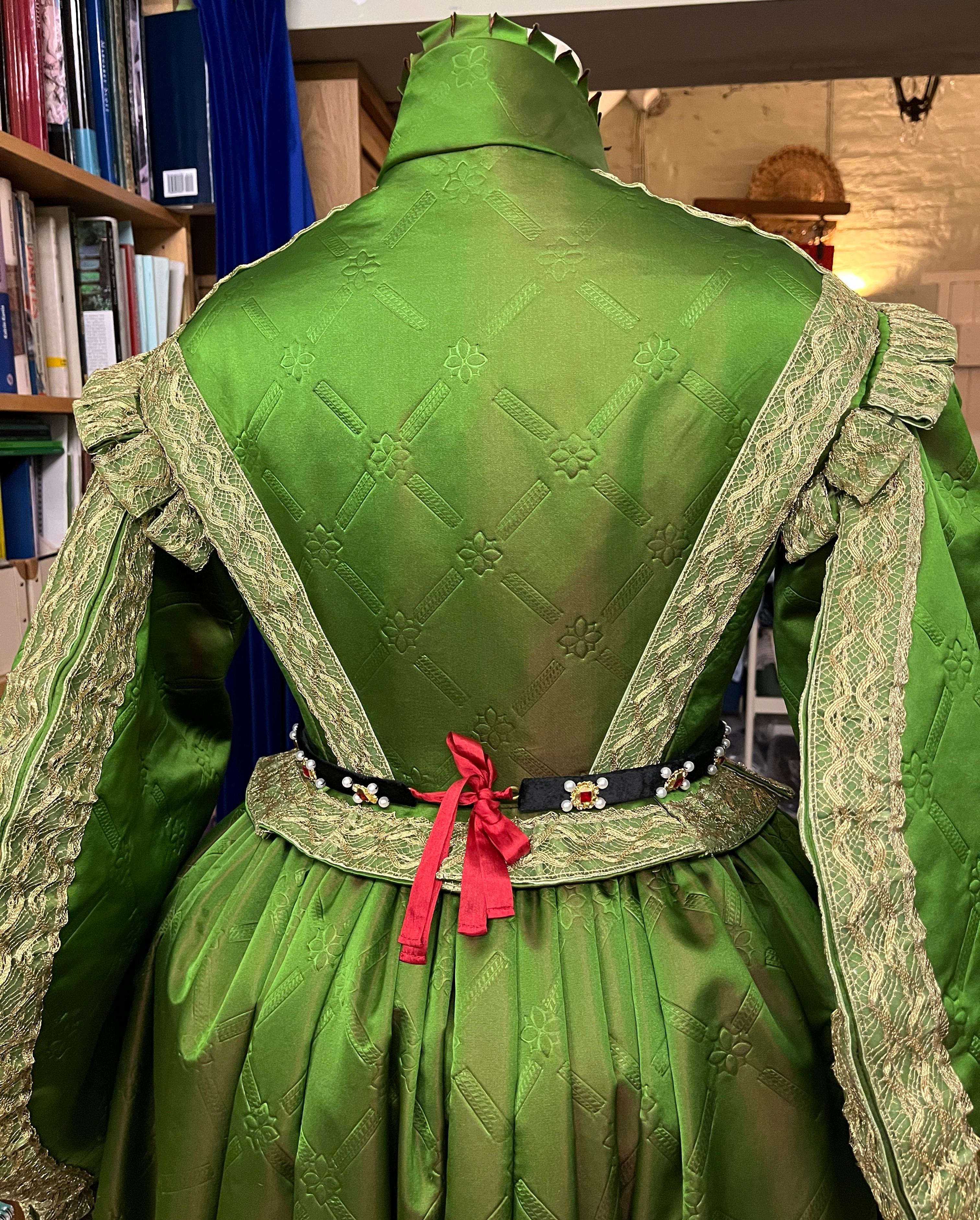 3 - Gown on stand with girdle back